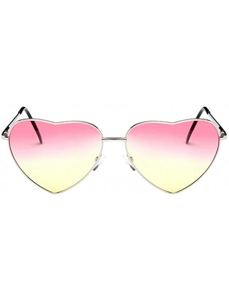 Oval Vintage Love Sunglasses Goggles for Women Men Retro Sun Glasses UV Protection - Style8 - CR18RNCRT82 $5.59