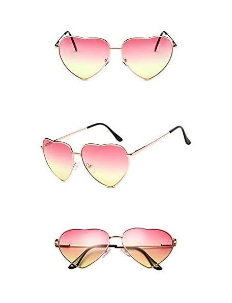 Oval Vintage Love Sunglasses Goggles for Women Men Retro Sun Glasses UV Protection - Style8 - CR18RNCRT82 $5.59