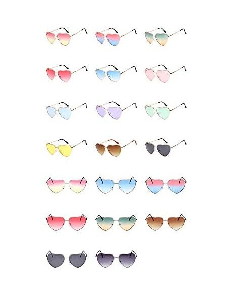 Oval Vintage Love Sunglasses Goggles for Women Men Retro Sun Glasses UV Protection - Style8 - CR18RNCRT82 $5.59