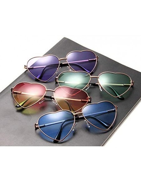 Oval Vintage Love Sunglasses Goggles for Women Men Retro Sun Glasses UV Protection - Style8 - CR18RNCRT82 $5.59