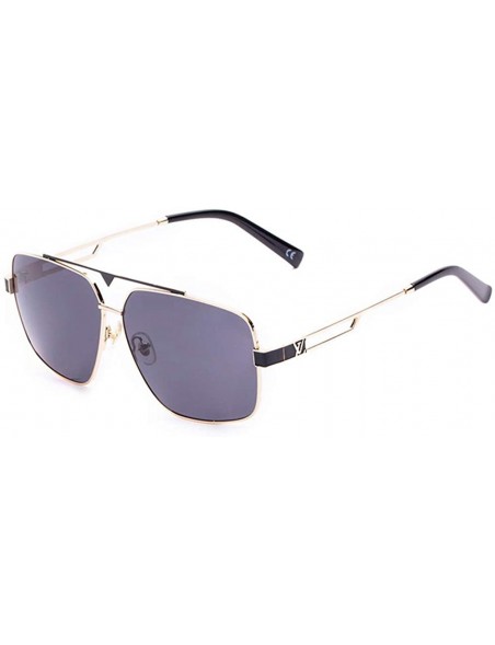 Square Unisex Fashion Square Lens Sunglasses Driving Sunglasses - Blue - CH18WQ3YDKG $9.58