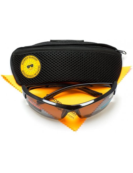 Sport Polarized Bifocal Reading Sunglasses Sport Men and Women (Strength +1.50) - Black Frame / Brown Lens - CK18CY0388Y $59.75