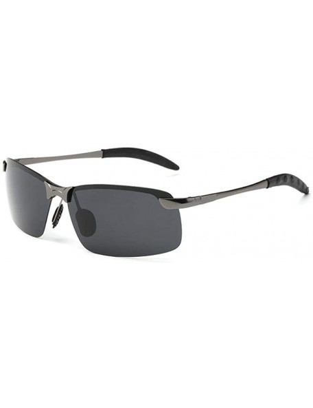 Aviator Sun Glasses Classic Retro Metal Frameless Men's Polarized UV400 Drive 8 - 2 - C218YLYI5XX $9.86