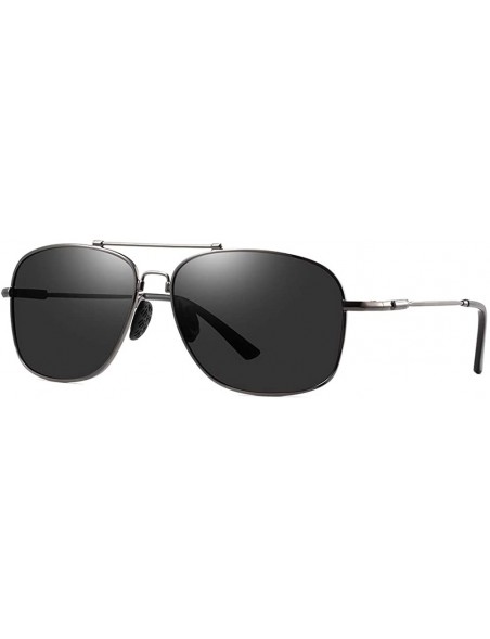 Aviator Military Style Classic Sunglasses for Men Women Aviator Polarized Sun Glasses UV 400 Protection - C418QQNKDIC $14.81
