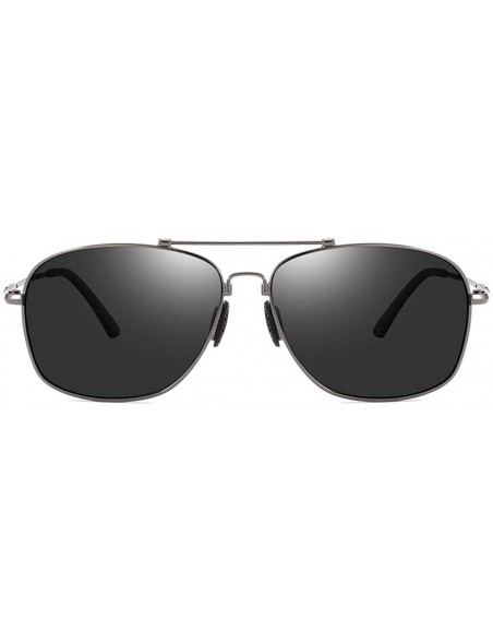 Aviator Military Style Classic Sunglasses for Men Women Aviator Polarized Sun Glasses UV 400 Protection - C418QQNKDIC $14.81