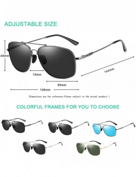 Aviator Military Style Classic Sunglasses for Men Women Aviator Polarized Sun Glasses UV 400 Protection - C418QQNKDIC $14.81