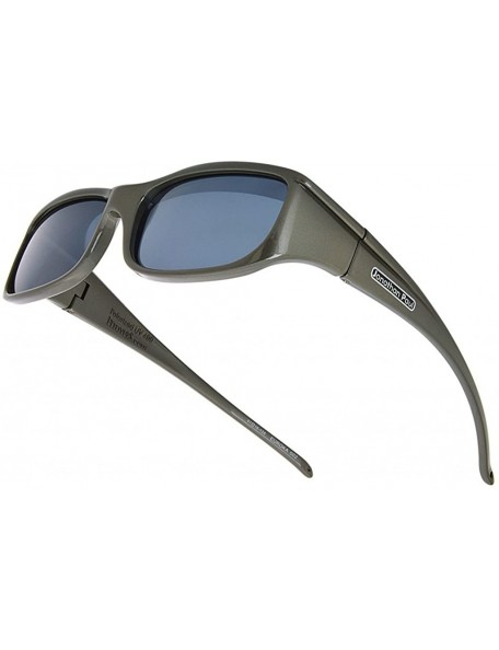 Square Jonathan Paul Euroka Small Polarized Over Sunglasses - Gun-metal - C311L452MSP $40.63
