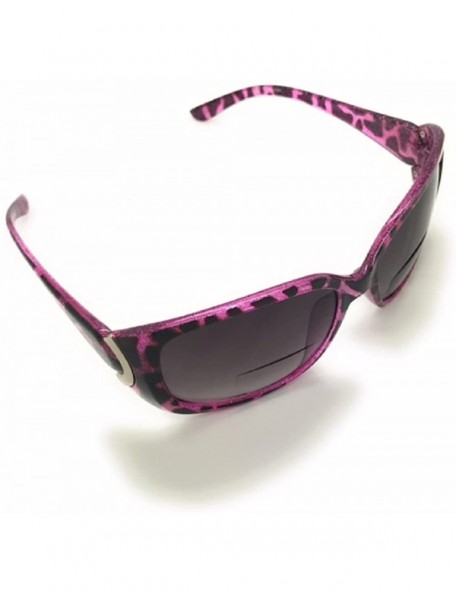 Rectangular Sun Readers Classic Jackie O Bifocal Sunglasses for Women - Purple - CN18E7EC7HA $10.50