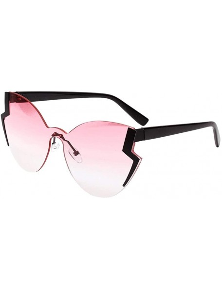 Oval Sunglasses Goggles Polarized Glasses Polaroid Eyewear - Pink - C918QRHZQAN $8.58
