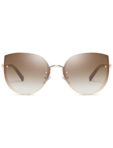 Oversized Men Women Cat Eye Oversize Frame Sunglasses Retro Vintage Steam Punk Glasses - A - CV18TTTDXOR $11.47