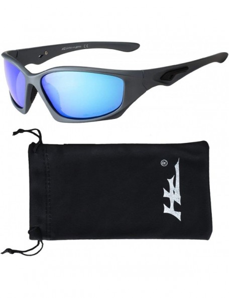 Wrap HZ Pro Premium Polarized Sunglasses - Matte Gun Metal Grey - C512O0YJE20 $15.11