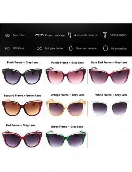 Oversized De Sunglasses 2019 Oculos Sol Feminino Women Er Vintage Cat Eye Black Clout Goggles Glasses - White - CD198AHC5LG $...