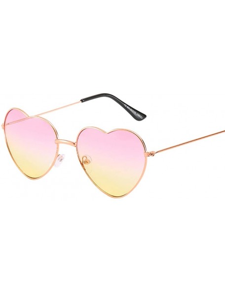 Oversized Sunglasses for Women Heart Sunglasses Vintage Sunglasses Retro Oversized Glasses Eyewear - A - CL18QOD75DZ $9.21