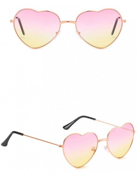 Oversized Sunglasses for Women Heart Sunglasses Vintage Sunglasses Retro Oversized Glasses Eyewear - A - CL18QOD75DZ $9.21