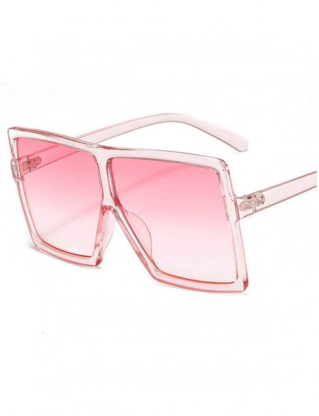 Rimless 2020 Square Sunglasses Women Fashion Oversized Lady Glasses Men UV400 Driving Sun Shade Foe Eyewear-C5 PINK - CQ198A3...