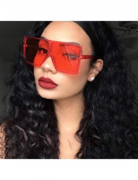 Rimless 2020 Square Sunglasses Women Fashion Oversized Lady Glasses Men UV400 Driving Sun Shade Foe Eyewear-C5 PINK - CQ198A3...