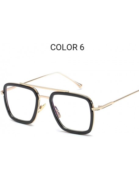 Oversized Small Square Polarized Sunglasses for Men and Women Polygon Mirrored Lens - Color 6 - C518TT36E60 $14.25