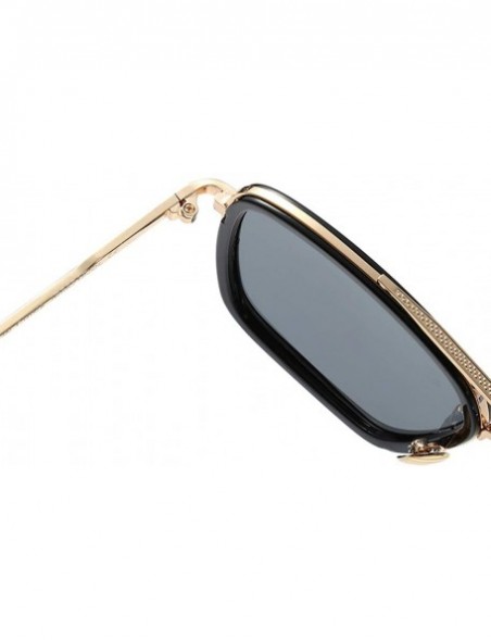 Oversized Small Square Polarized Sunglasses for Men and Women Polygon Mirrored Lens - Color 6 - C518TT36E60 $14.25