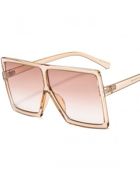 Rimless 2020 Square Sunglasses Women Fashion Oversized Lady Glasses Men UV400 Driving Sun Shade Foe Eyewear-C5 PINK - CQ198A3...