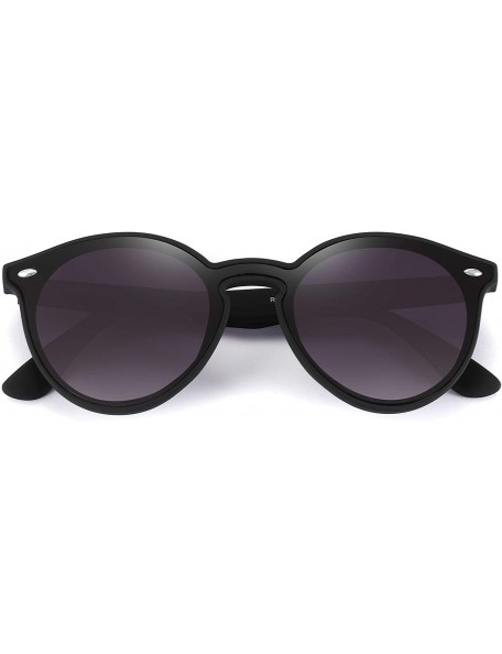 Square Polarized Retro Classic Trendy Stylish Sunglasses for Men Women - 3 Black - CF193IGLQ4U $11.14