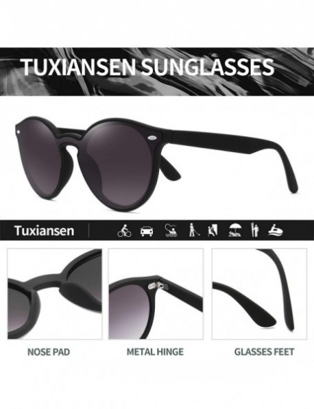 Square Polarized Retro Classic Trendy Stylish Sunglasses for Men Women - 3 Black - CF193IGLQ4U $11.14