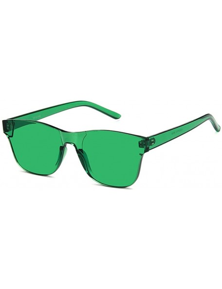 Oval Unisex Sunglasses Retro Red Drive Holiday Oval Non-Polarized UV400 - Green - C318RLYE6N3 $10.66