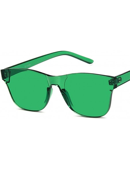 Oval Unisex Sunglasses Retro Red Drive Holiday Oval Non-Polarized UV400 - Green - C318RLYE6N3 $10.66