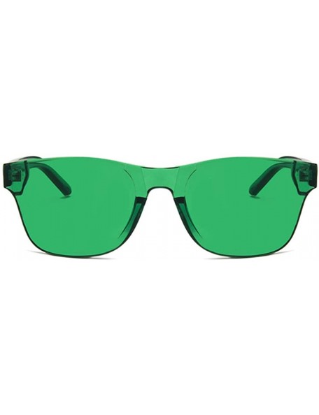 Oval Unisex Sunglasses Retro Red Drive Holiday Oval Non-Polarized UV400 - Green - C318RLYE6N3 $10.66