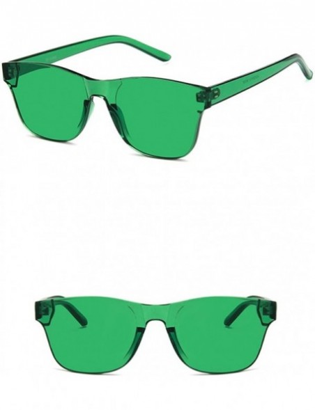 Oval Unisex Sunglasses Retro Red Drive Holiday Oval Non-Polarized UV400 - Green - C318RLYE6N3 $10.66