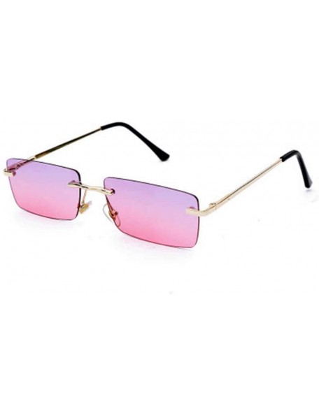 Sport Retro Small Square Sunglasses Personality Glasses Square Ocean Piece Sunglasses - 6 - C3190DZNIS6 $39.29