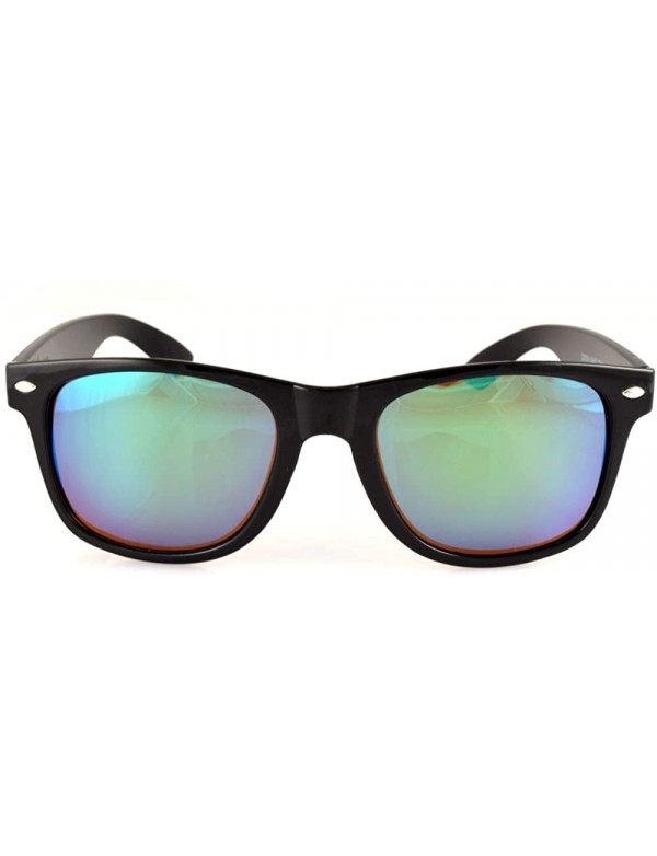 Rectangular Louisville Polarized Retro Men's & Women's Sunglasses - Green - CV12N9NI1RP $14.55