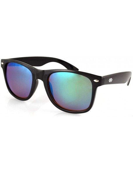 Rectangular Louisville Polarized Retro Men's & Women's Sunglasses - Green - CV12N9NI1RP $14.55