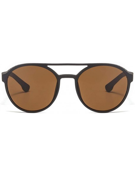 Goggle Sunglasses Polarized Oversized Fashion Vintage - Brown - CB18UILUGKK $9.99