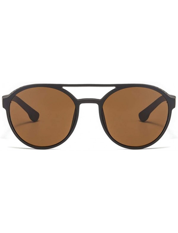 Goggle Sunglasses Polarized Oversized Fashion Vintage - Brown - CB18UILUGKK $9.99