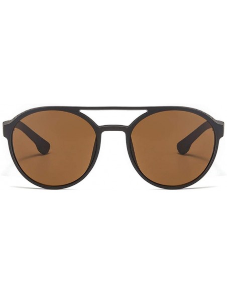 Goggle Sunglasses Polarized Oversized Fashion Vintage - Brown - CB18UILUGKK $9.99