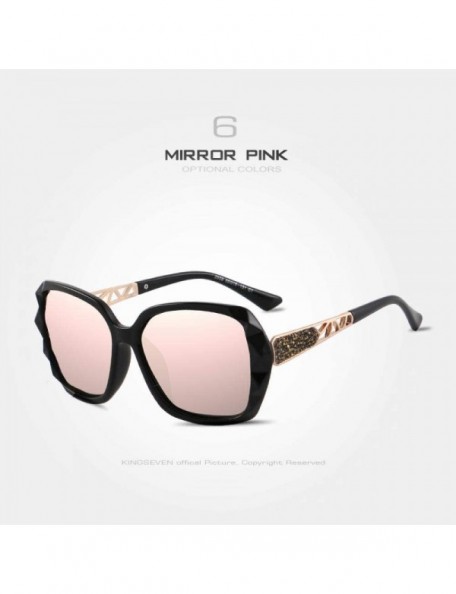 Butterfly 2019 Fashion Brand Designer Butterfly Women Sunglasses Female Mirror Blue - Mirror Pink - CV193WCR9XR $14.13