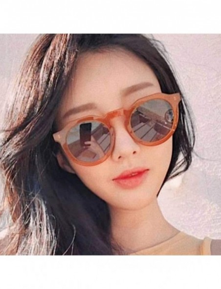 Wayfarer Fashion Sunglasses for Women Men Street Snap Wayfarer Nonpolarized UV Protection Glasses MLS3319 - Orange - CZ18SZX2...