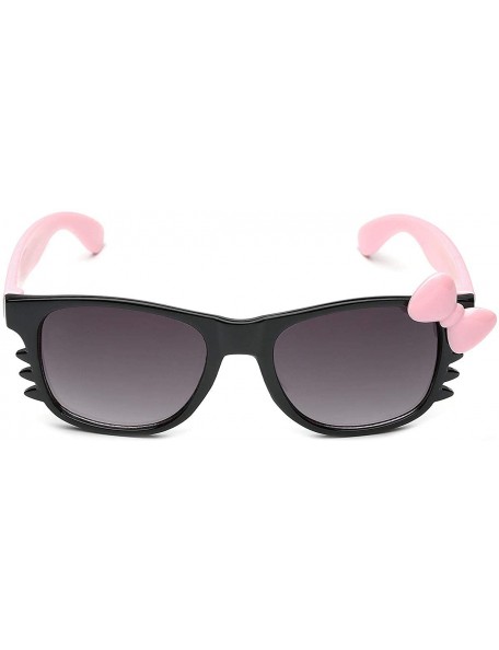 Rectangular Baby Toddler Hello Kitty Bow Tie Kids Sunglasses for Girls Boys Age up to 4 Years - Black - Pink - Pink Bow Tie -...