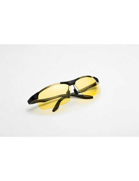 Sport Polarized Sports Sunglasses for Cycling Golf Unbreakable/Night-vision - yhl - Black-yellow - CB12MQR63QV $13.86