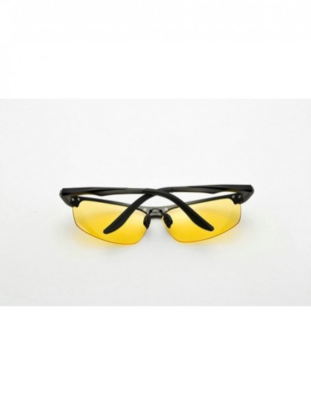 Sport Polarized Sports Sunglasses for Cycling Golf Unbreakable/Night-vision - yhl - Black-yellow - CB12MQR63QV $13.86