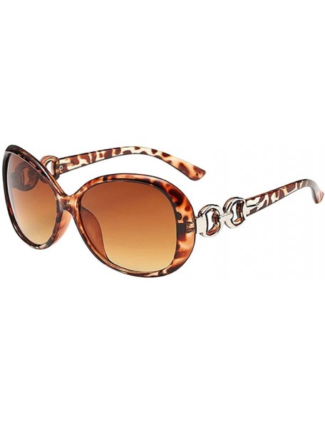 Aviator Glasses- Fashion Women Men Double Ring Decoration Shades Sunglasses Integrated UV - 3897b - CX18RT8ANC8 $9.22
