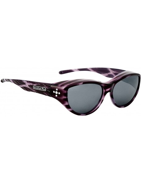 Wrap Polarized Fitover Sunglasses - Purple Cheetah - CS18E9Z9HZZ $60.35