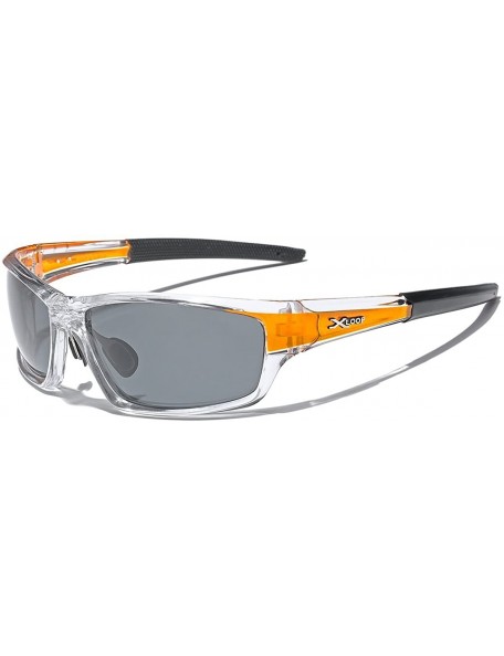Sport Polarized Wrap Around Fishing Driving Cycling Golf Sunglasses - Clear - Gold - CK18G9I9D53 $10.66