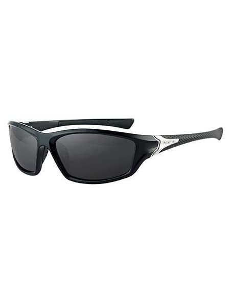 Square Polarized Night Vision Sunglasses Men's Driving Sun Glasses for Men Square Sport Brand Luxury Mirror Shades-C01 - CB19...