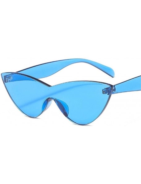 Cat Eye Women Vintage Cat Eye Sunglasses Lovely Sun Glasses For Ladies Cute Sexy Cool Retro Uv400 - Blue - CH198UO283L $9.32