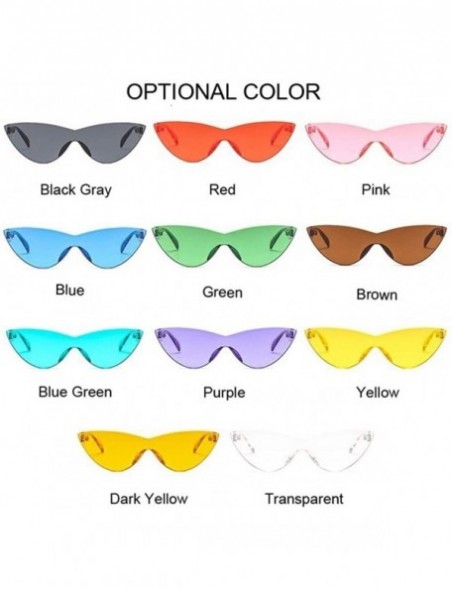 Cat Eye Women Vintage Cat Eye Sunglasses Lovely Sun Glasses For Ladies Cute Sexy Cool Retro Uv400 - Blue - CH198UO283L $9.32