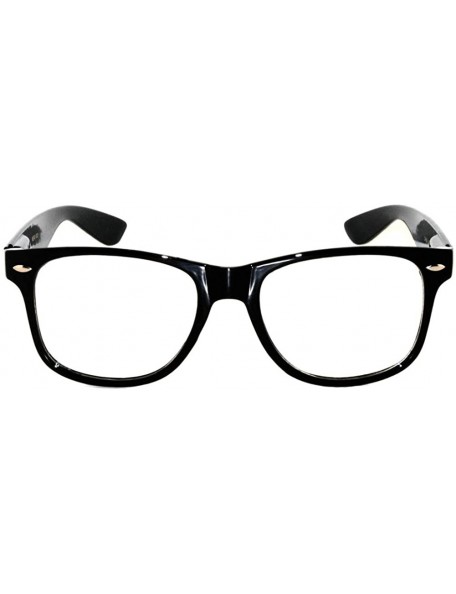Wayfarer Classic Black Vintage Sunglasses Matte - Rubber - Shiny... - Black_shiny_clear - CC11VBMOG7L $10.89