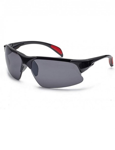 Semi-rimless Sunglasses Recreation Semi rimless Protection - 01-c1_non-polarized - C318N9KQXQS $10.86