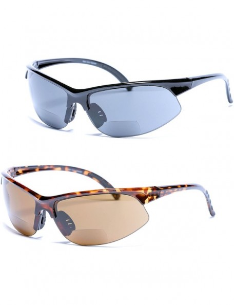 Sport Polarized Bifocal Sunglasses Sport Women - Black/Tortoise - C718CW6O4XI $77.25