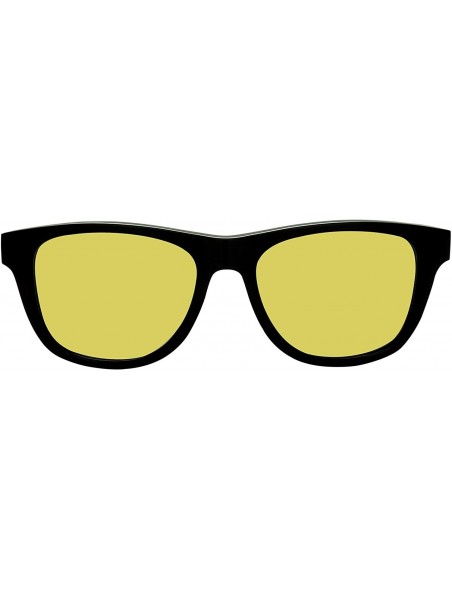 Oversized Vintage Oversized Polarized Driving Sunglasses for Men Women with UV Protection Retro Square Sun Glasses - Gold - C...